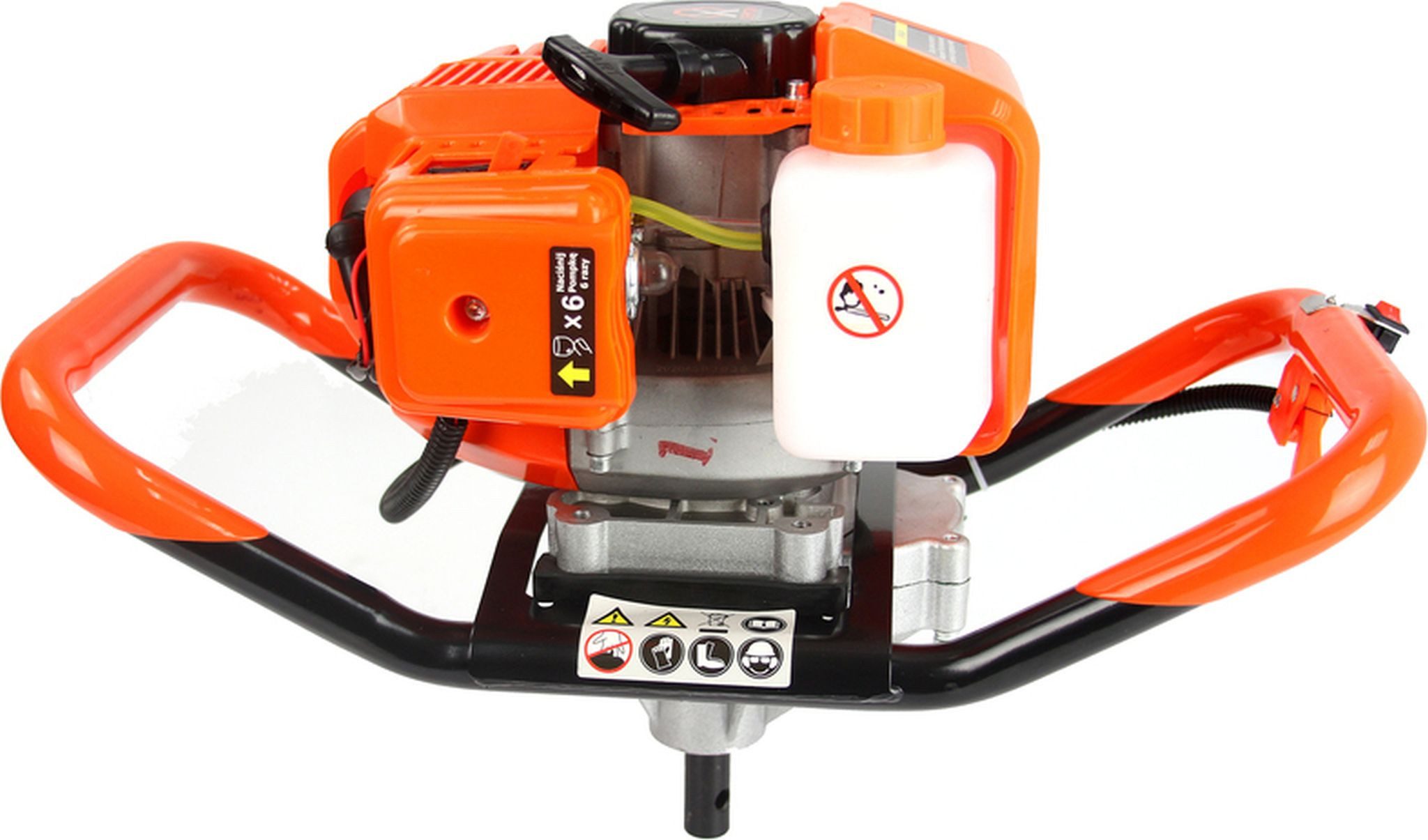 Mar-Pol Erdbohrer Benzin Erdbohrer inkl. 3 Bohrer 62ccm 5,2 PS Erdlochbohrer Pfahlbohrer, (1-tlg)