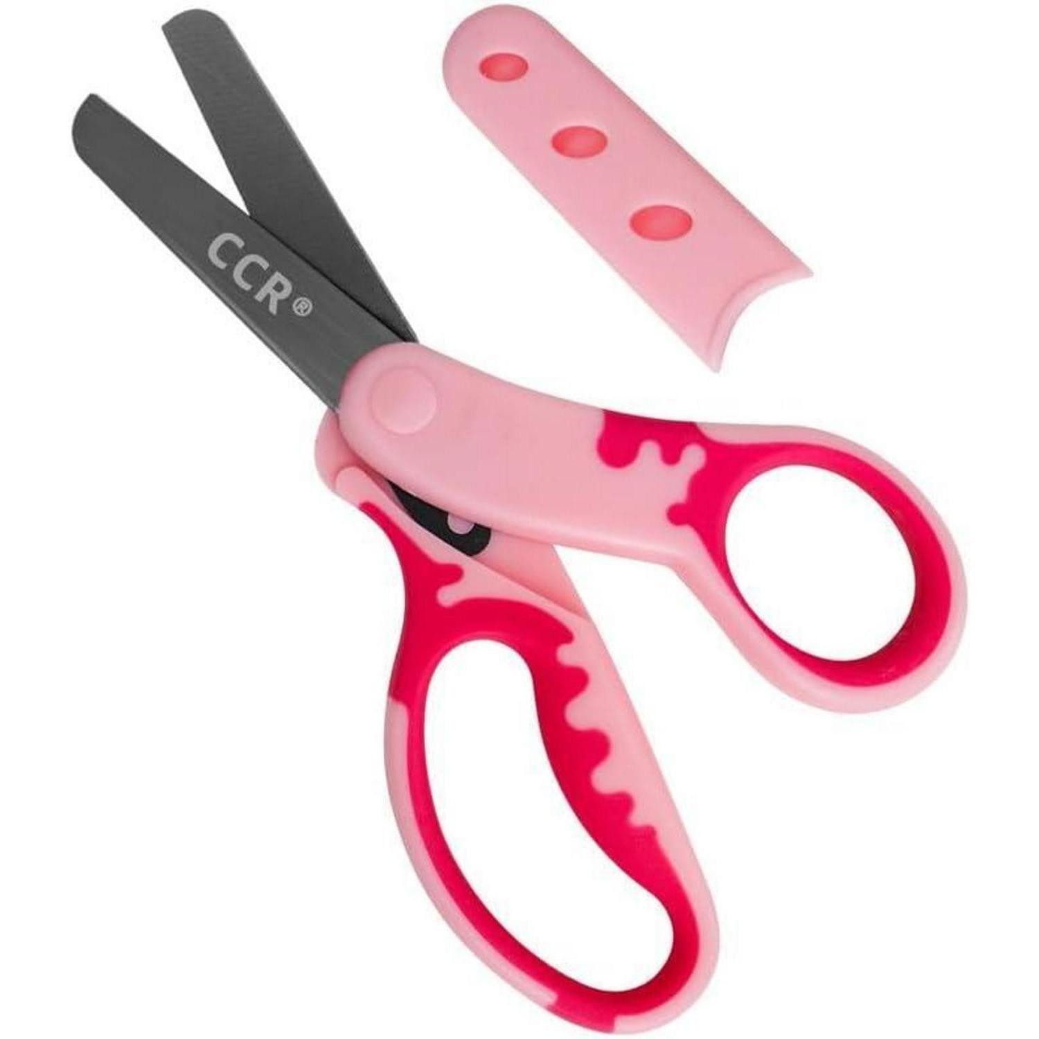 LuxusKollektion Bastelscheren Kinderschere 13,5cm Rosa mit Hülle