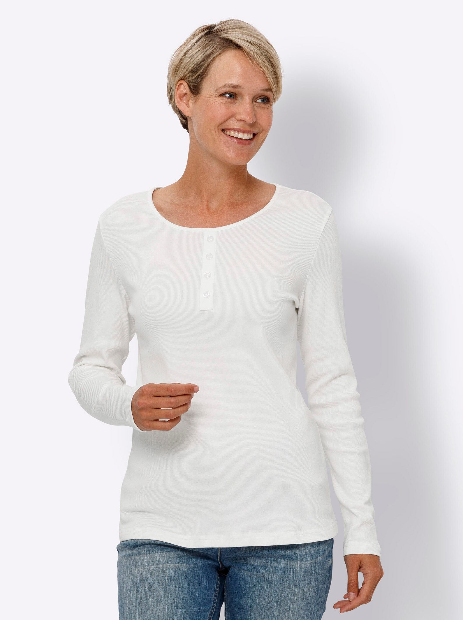 Sieh an! T-Shirt Langarmshirt günstig online kaufen