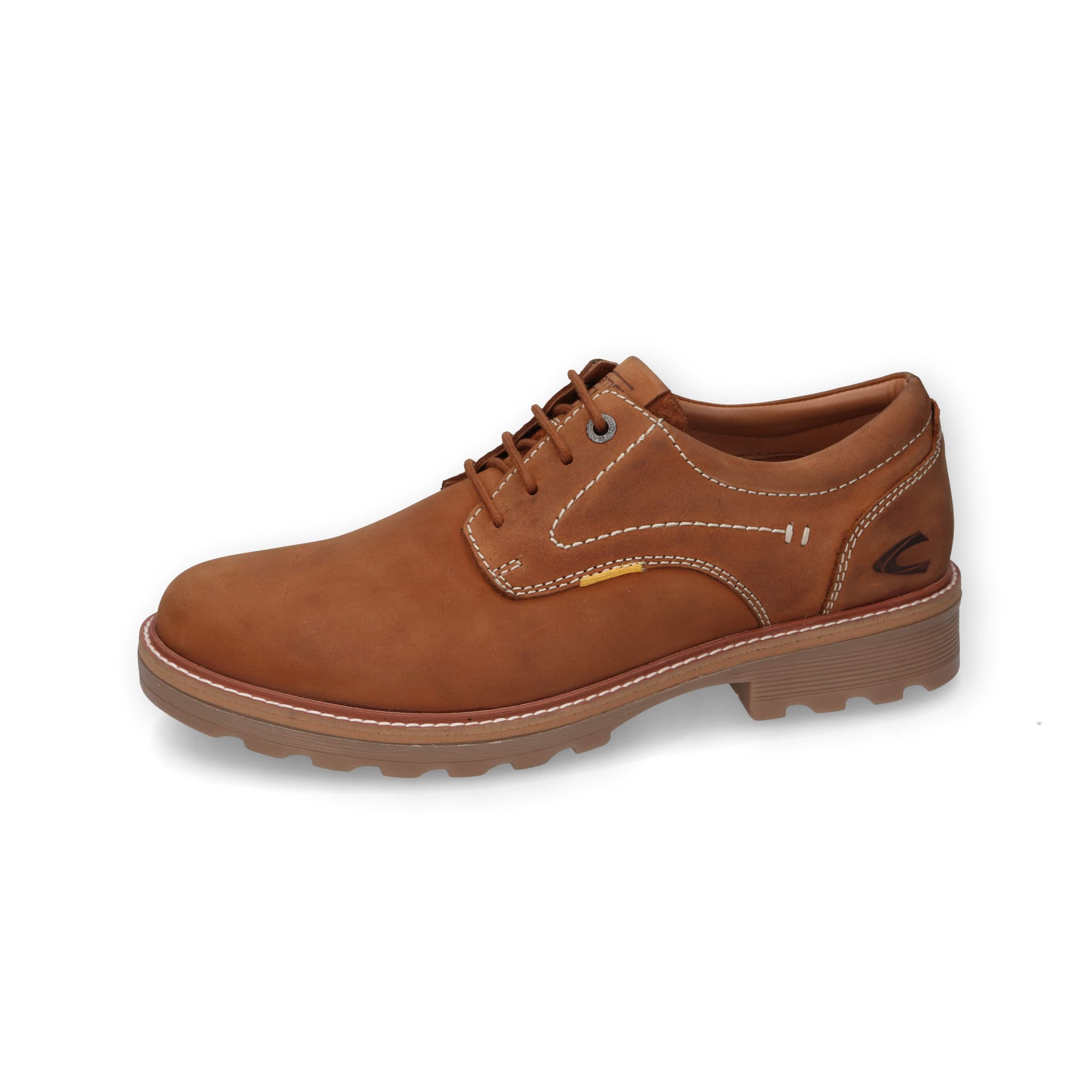 Halbschuh oiled nubuk COGNAC Schnürschuh