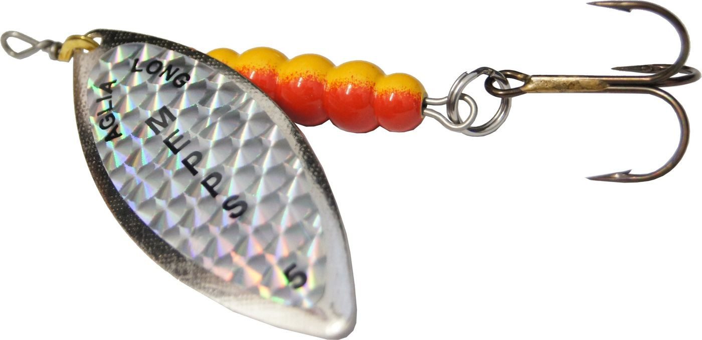Mepps Kunstköder Mepps Aglia Longue Rainbow Spinner Gr. 5 silberfarben 30g