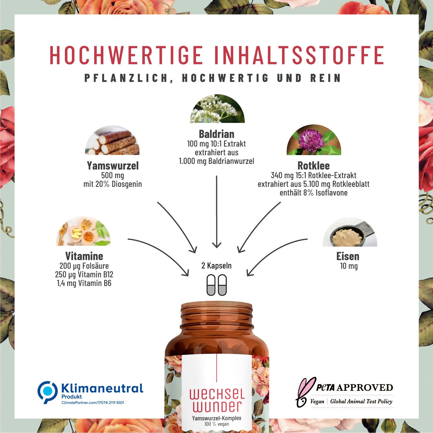 Naturtreu Wechselwunder Kapseln, 1 er 90 St., 53.5 g, Durchdachte Entwicklung, Vegan, Laborgeprüft, Hochwertige Inhaltstoffe