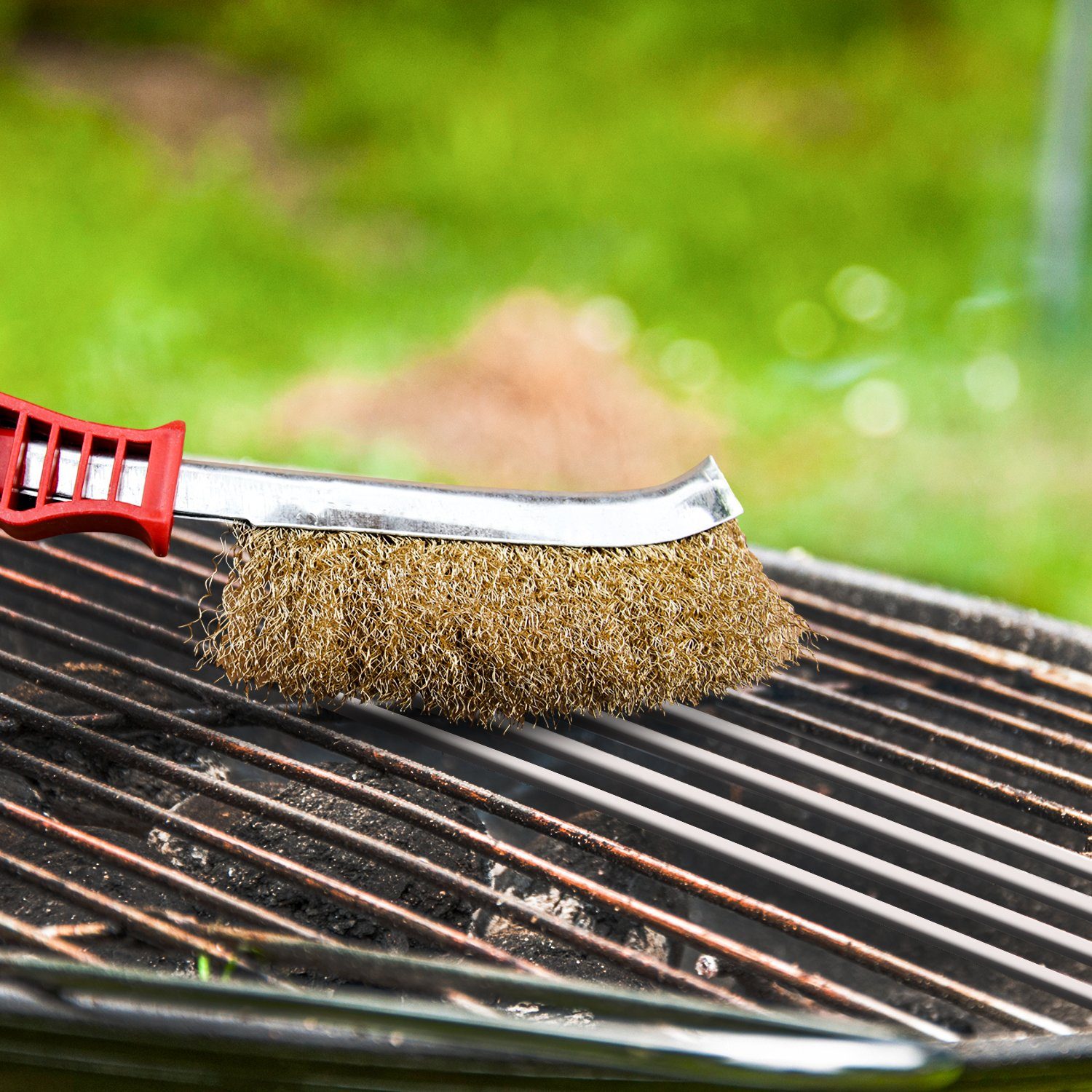 RedNeck Grillbürste Vollstahlbürste für RedNeck Keramik-Grill Pro
