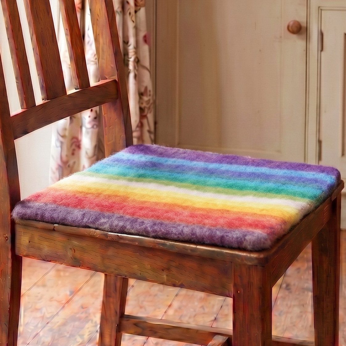 Guru-Shop Meditationskissen Filz Stuhlauflage, Boho Sitzkissen,..