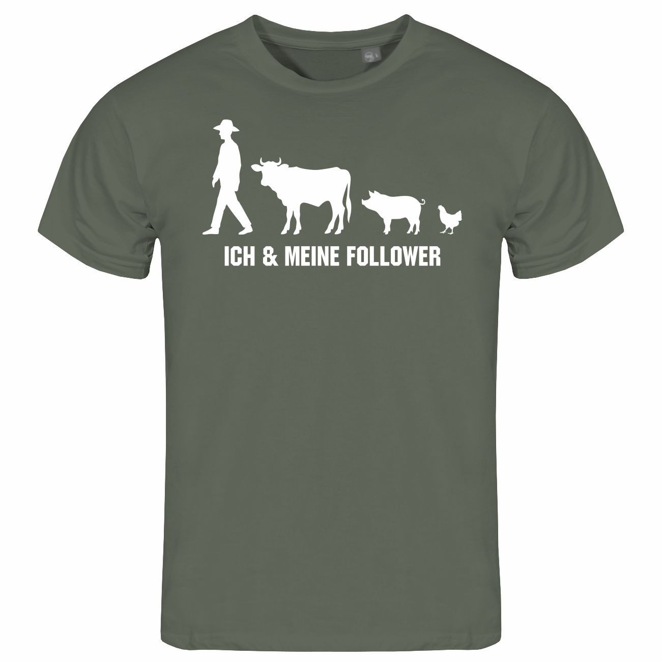 Print-Shirt Herren T-Shirt Ich und meine Follower
