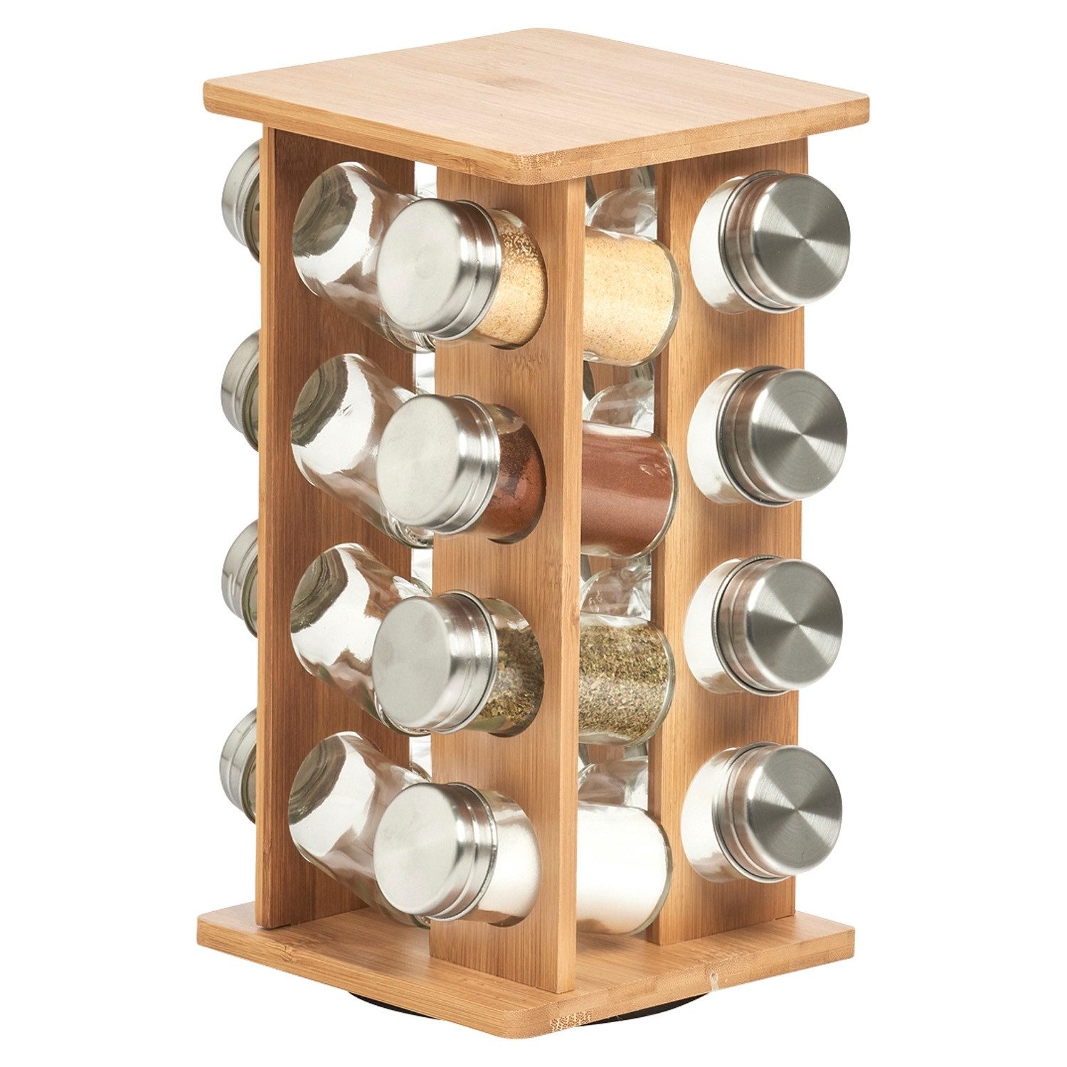 Zeller Present Gewürzregal FITO, Bambusholz, mit 16 Gewürzgläsern aus Glas, günstig online kaufen