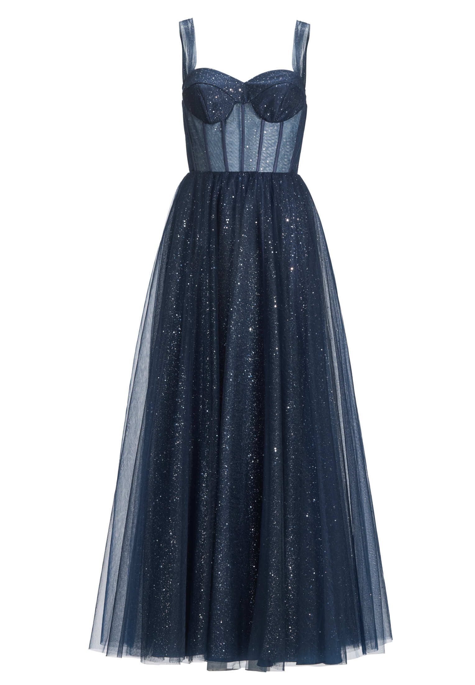 Abendkleid - Tüllrobe mit Schimmereffekt