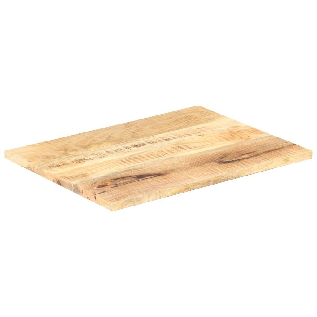 Tischplatte mm 80x70 St) furnicato Mango 25-27 (1 cm Massivholz