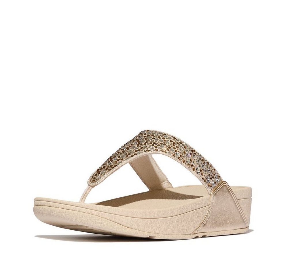 Fitflop Lulu Crystal-Mix Metallic Toe-Post Sandals Sandale