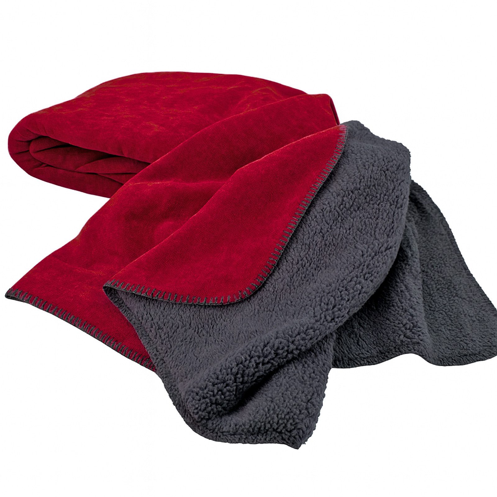 Wohndecke Kuscheldecke Chenille Sherpa Fellimitat Sofadecke