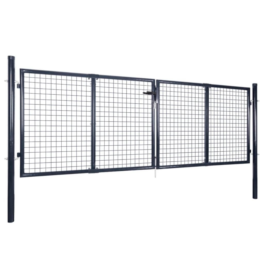 vidaXL Gartentor Mesh-Gartentor Verzinkter Stahl 289 günstig online kaufen