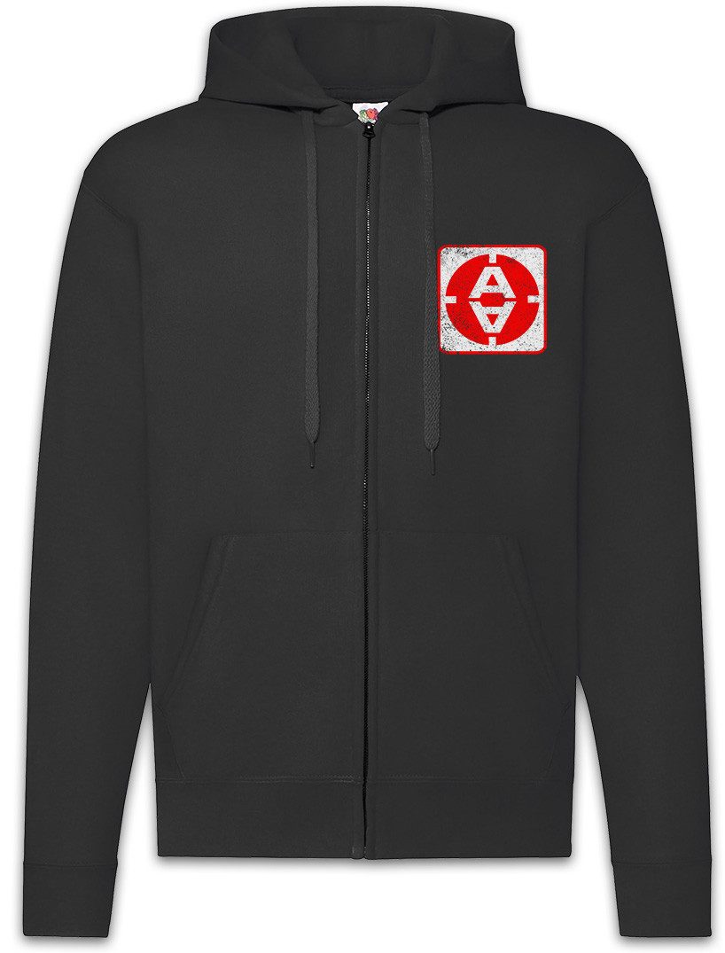 Sweatjacke Vintage Alpha Moonbase Door Logo Zipper Hoodie Scifi TV Space 1999