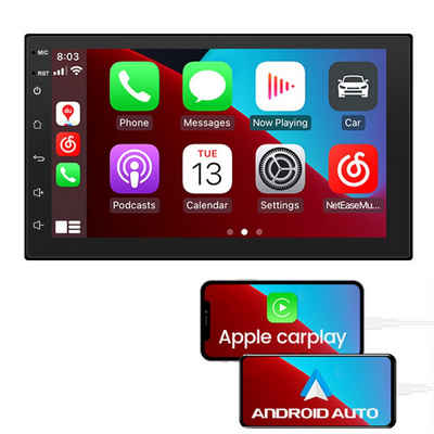 GelldG Apple Carplay und Android, 16GB Radio mit Carplay und Auto Bluetooth Navigationsgerät