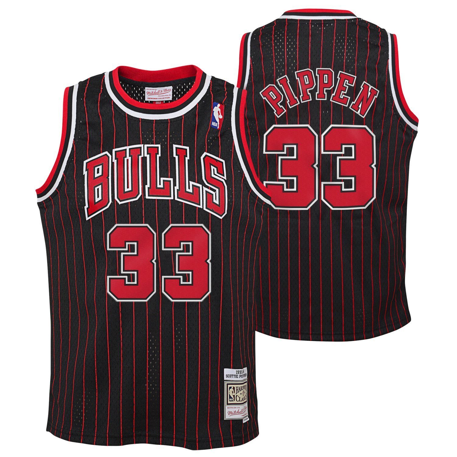 Herren Trikots Mitchell & Ness Basketballtrikot Swingman Jersey Chicago Bulls 1995 Scottie Pippen