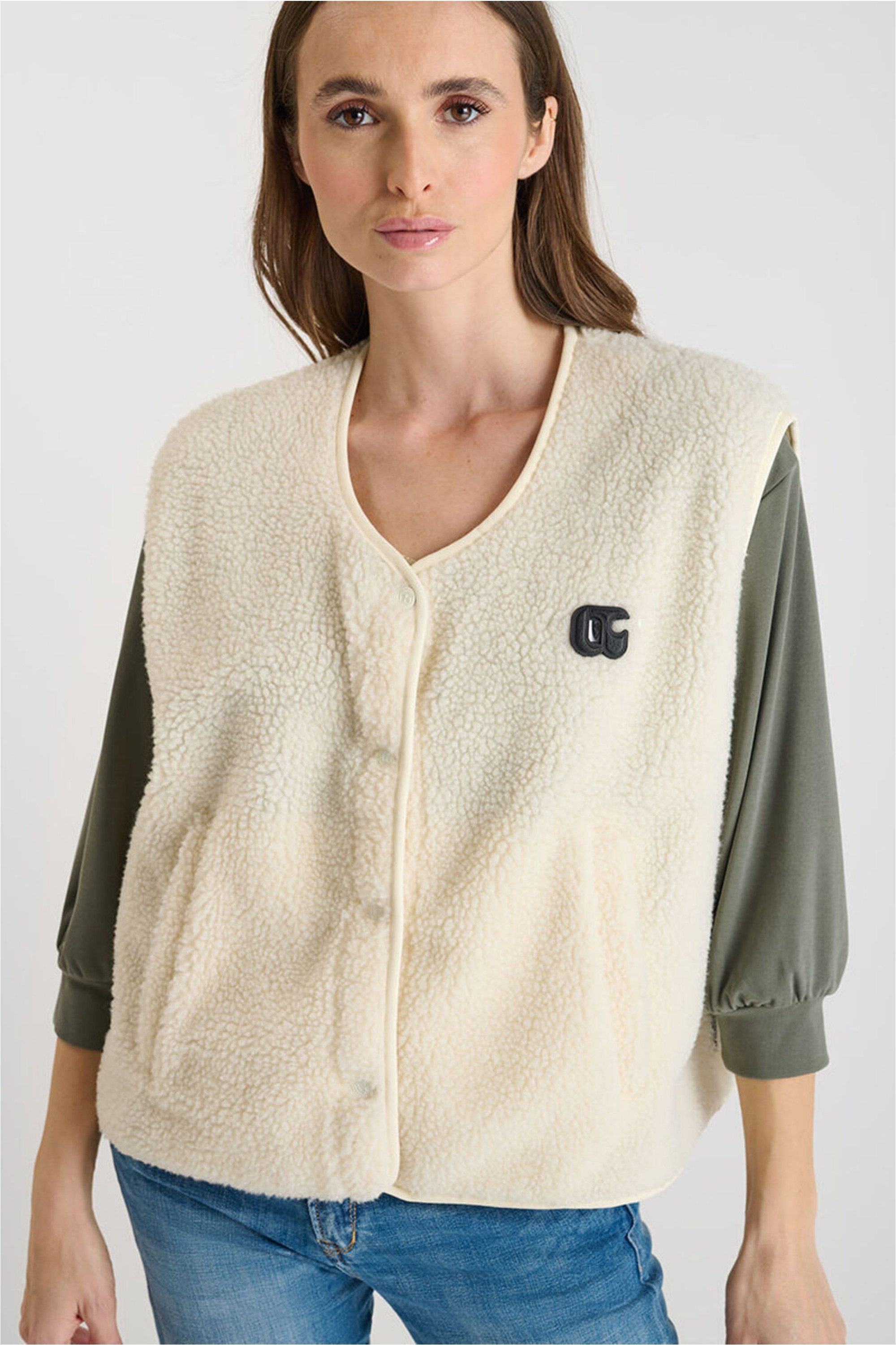 Le Temps Des Cerises Fleeceweste GUDRU im kuscheligen Design