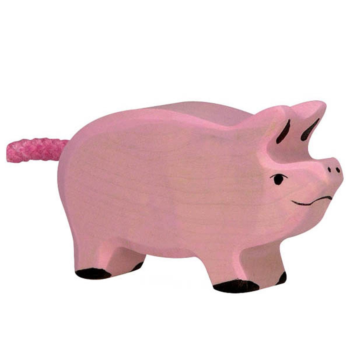 Holztiger Spielfigur Holztiger Ferkel Holzferkel kleines Schwein 80066