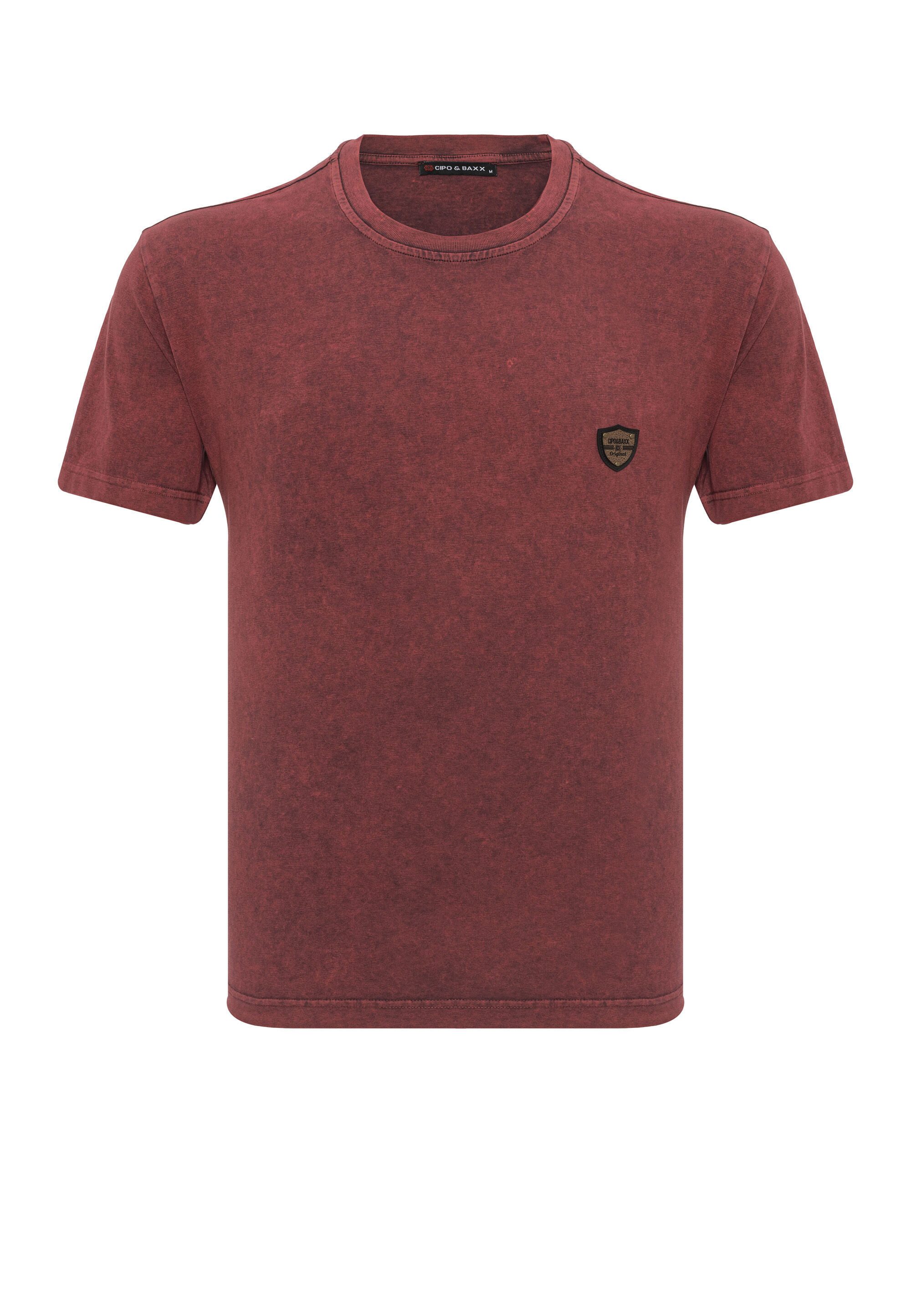 Cipo & Baxx T-Shirt CT808 Charakteristische Waschung (Yıkama)