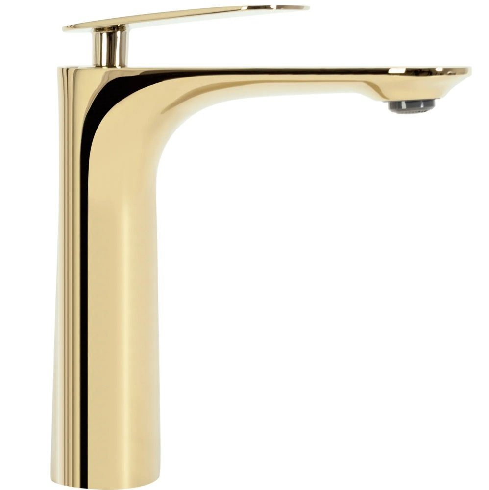 wohnwerk.idee Badarmatur Waschbeckenarmatur Wasserhahn Gold Schwarz günstig online kaufen