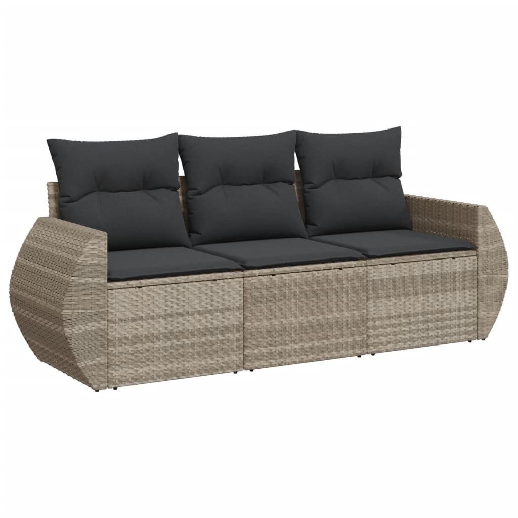 vidaXL Gartenlounge-Set 3-tlg. Garten-Sofagarnitur mit Kissen günstig online kaufen