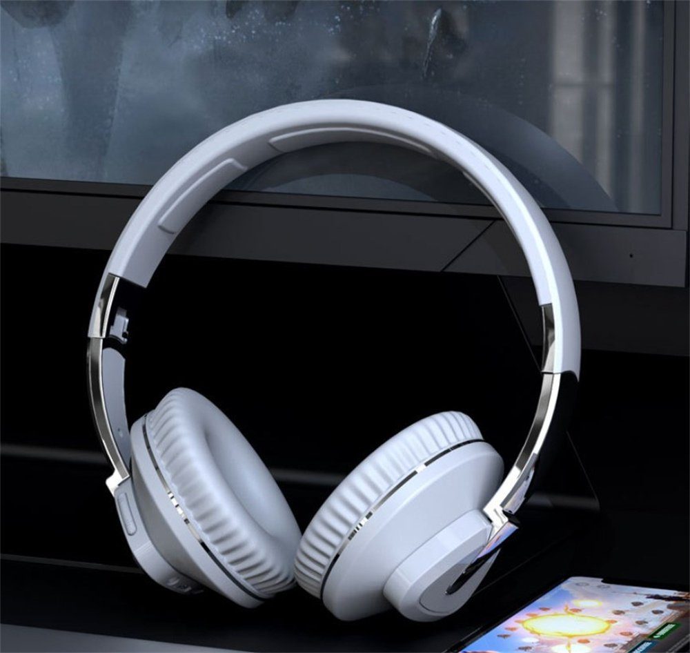 lange mehrere (Geräuschunterdrückung, HIFI-Klangqualität, Weiß Over-Ear-Kopfhörer Akkulaufzeit Kopfhörer, lange Akkulaufzeit, Wiedergabeoptionen) Dekorative Kabellose Bluetooth