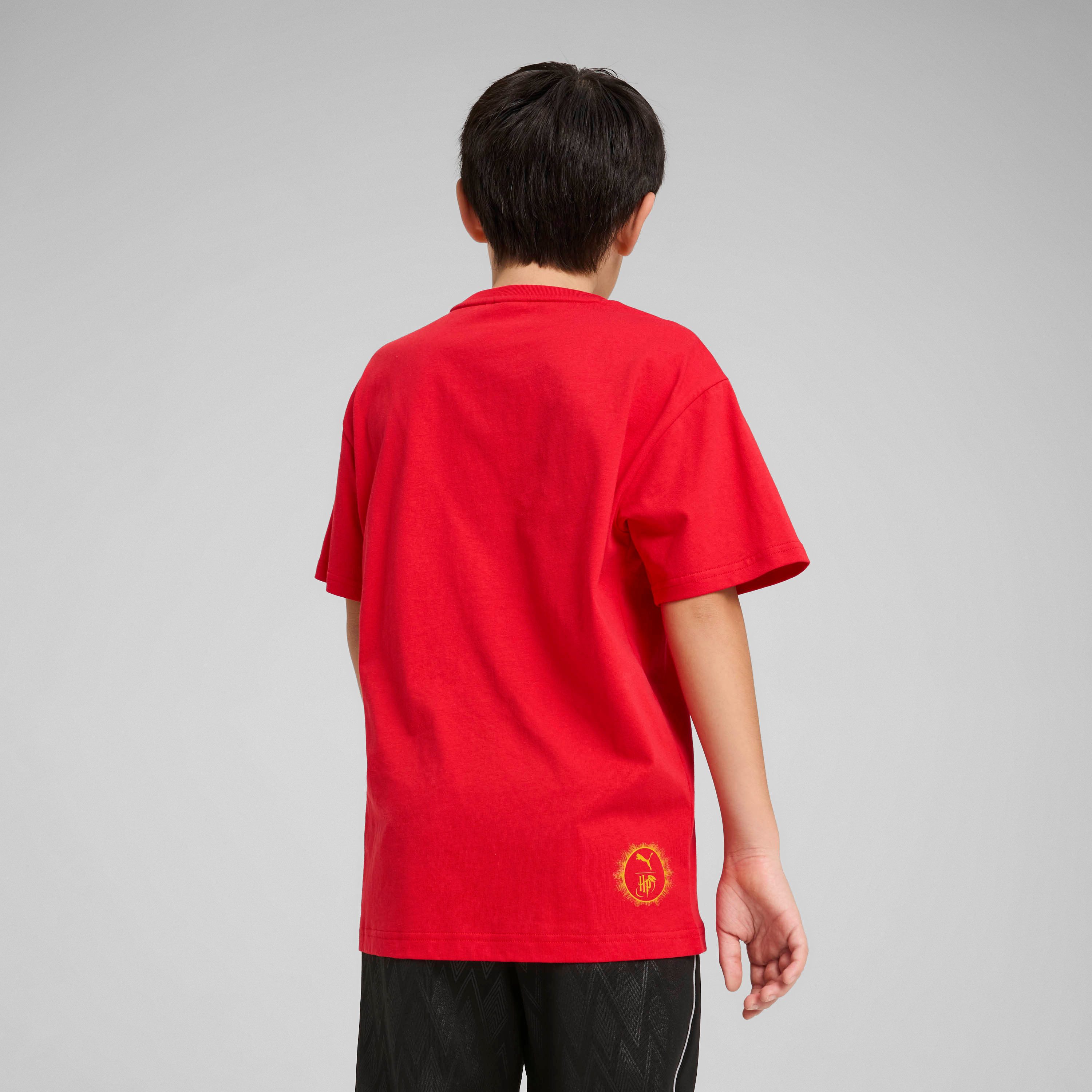 PUMA T-Shirt X HARRY POTTER RELAXED GRAPHIC TEE sportlicher Stil, Rundhalsausschnitt, Kurzarmdesign
