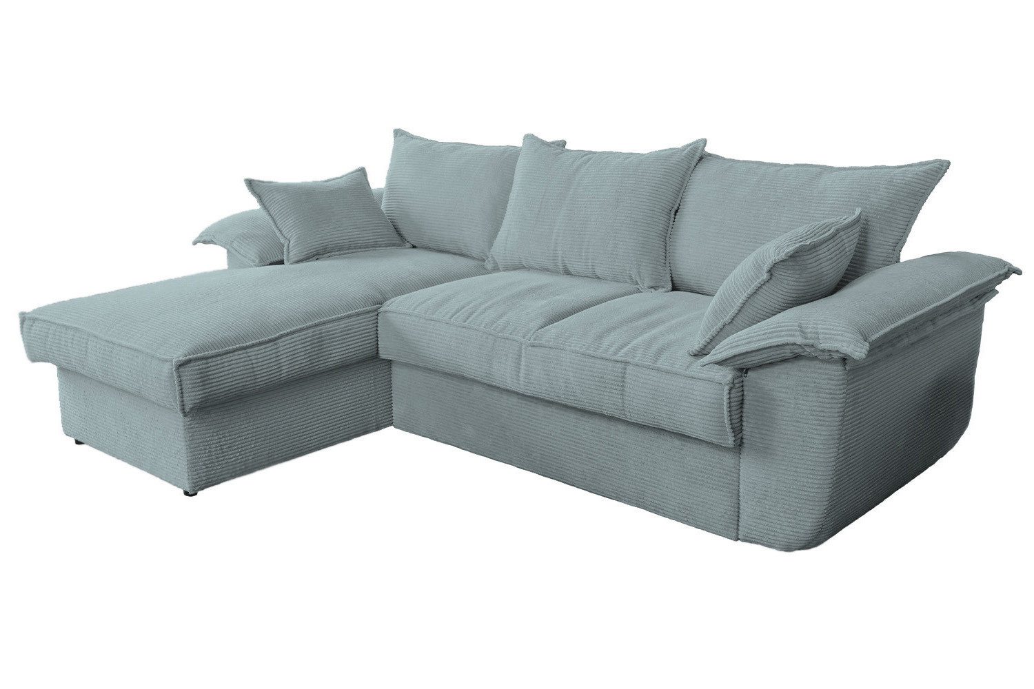 KAWOLA Ecksofa DAMETO, Schlafsofa Couch Cord günstig online kaufen