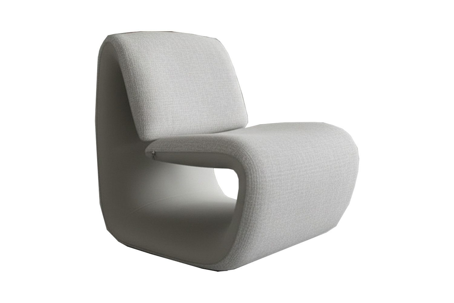 KAWOLA Loungesessel HAZEL Bequemer Loungesessel – S-Form Design, Webstoff vorn, Kunstleder hinten. Kompakt. Pflegeleicht. Modern.