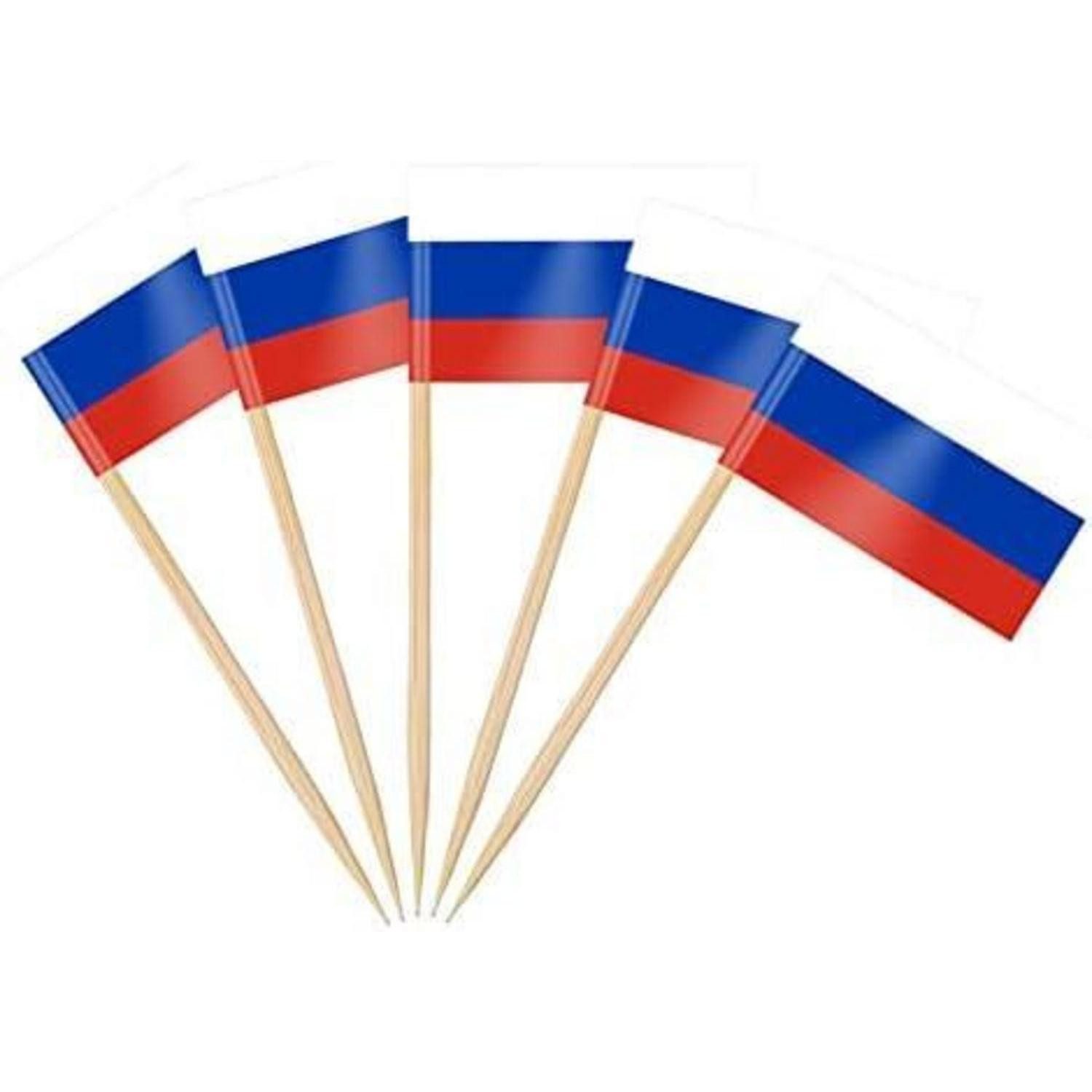 LuxusKollektion Dekoobjekt Zahnstocher Fähnchen Russisch Russisch Zahnstocher Flagge 200 Stück