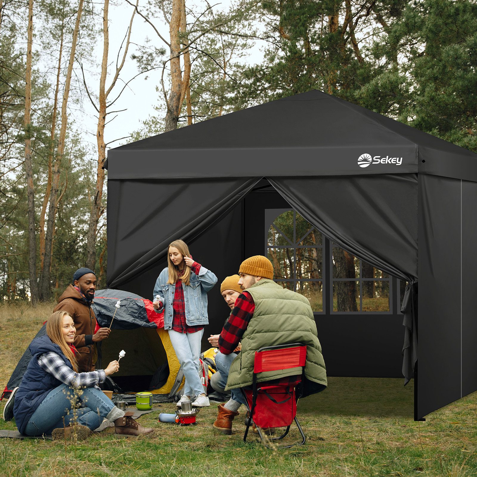 Sekey Faltpavillon 300x300 cm Pavillon Gartenpavillon günstig online kaufen