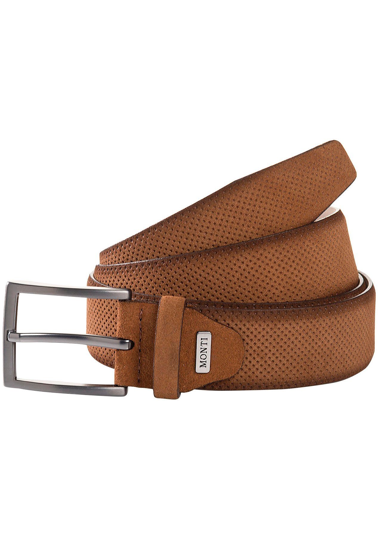 MONTI Synthetikgürtel VALENCIA 3,5 cm breit, Klassisch-Business, kürzbar günstig online kaufen