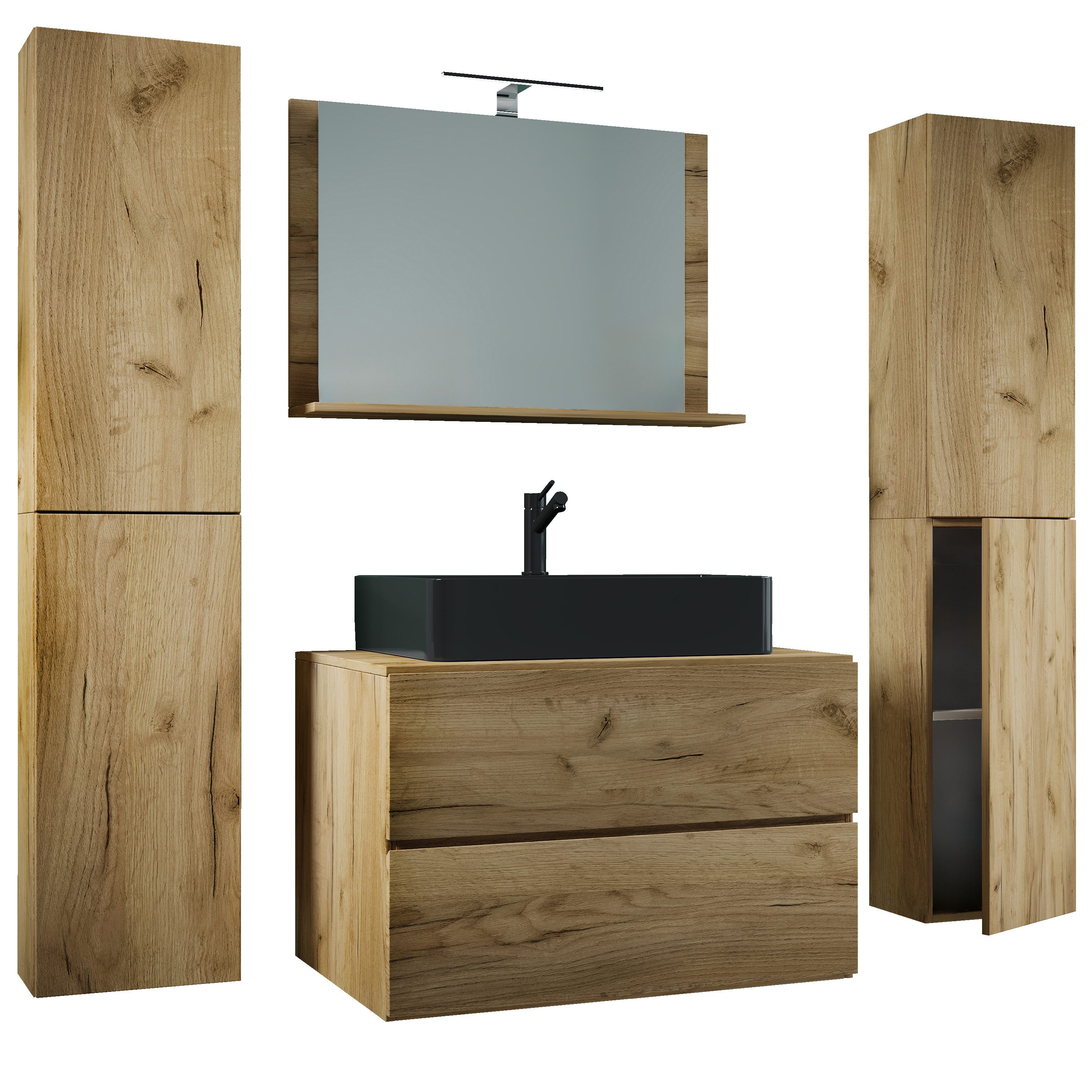 VCM Waschtisch 5-tlg Waschtisch Badmöbel 80cm günstig online kaufen