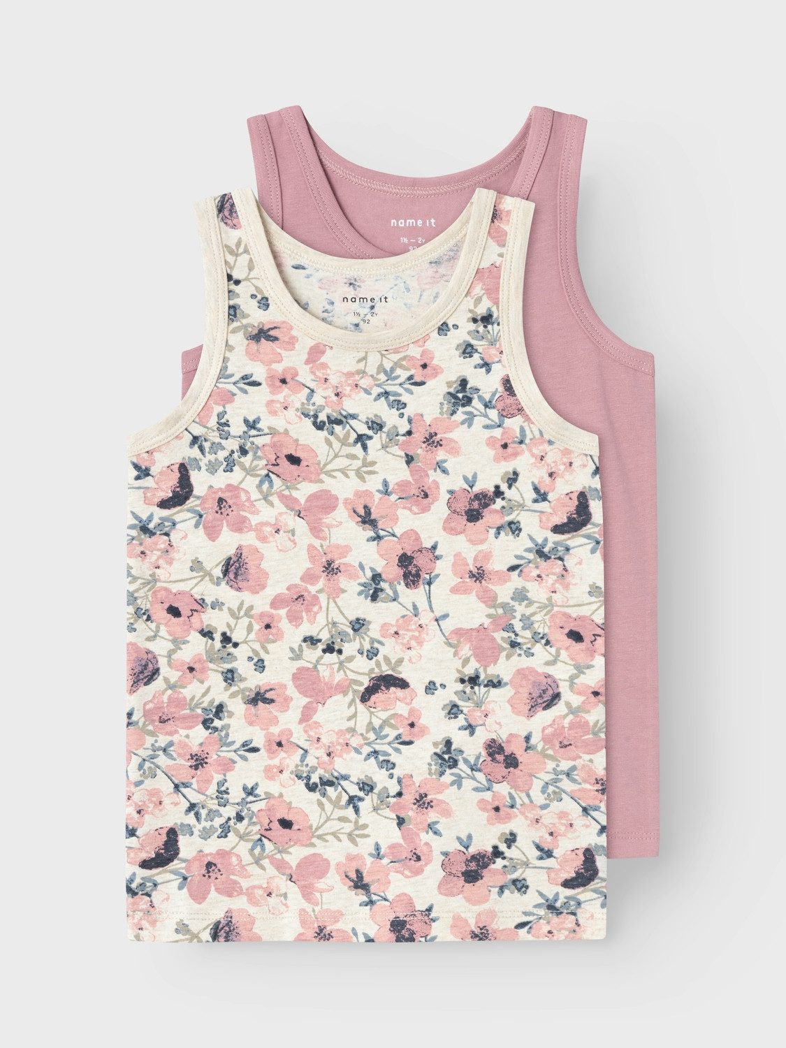 Name It Unterhemd NMFTANK TOP 2P NOSTALGIA FLOWER NOOS (Packung, 2-St)