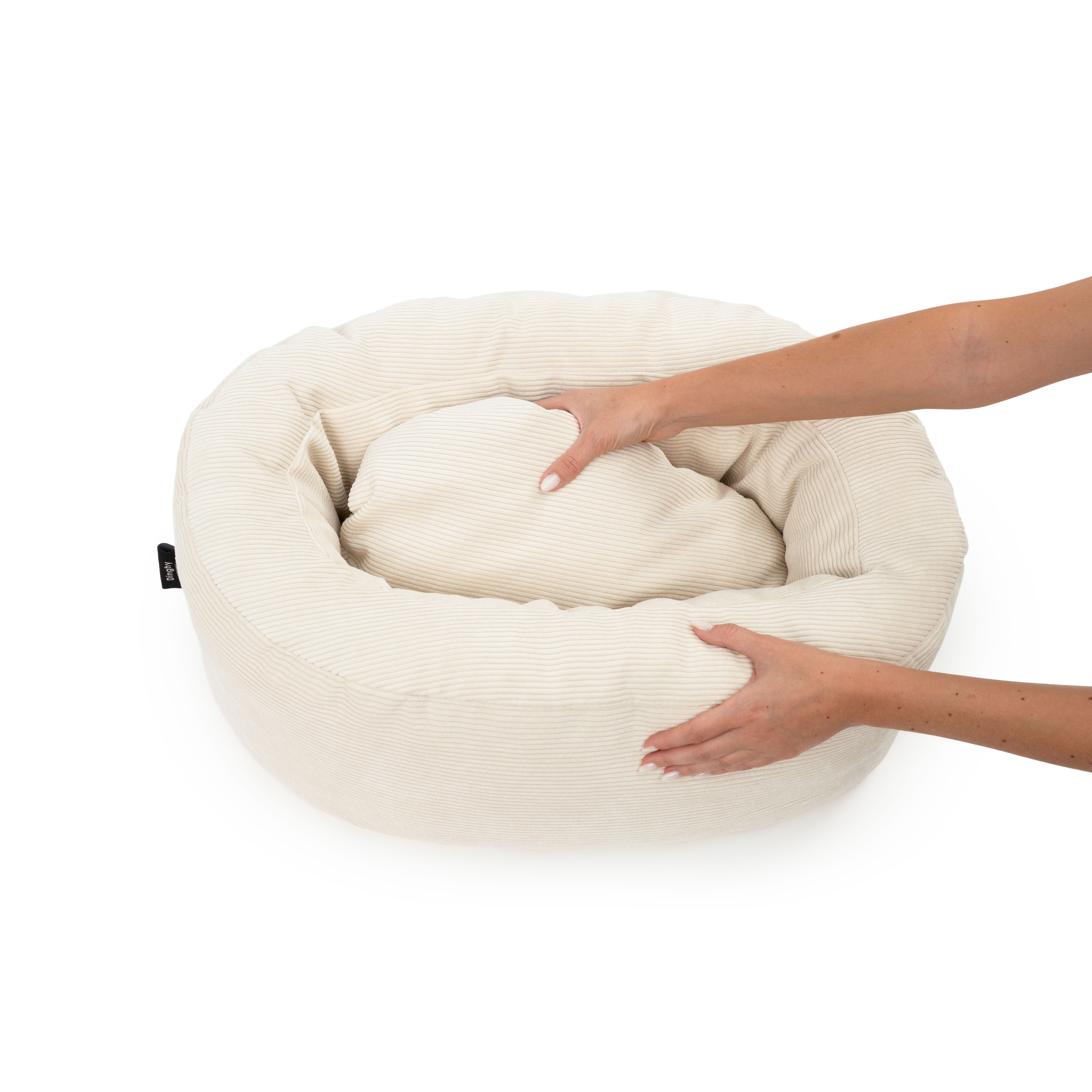 LucyBalu Tierbett DINGHY Katzenbett waschbar, Katzen Schlafplatz, Katzenkissen