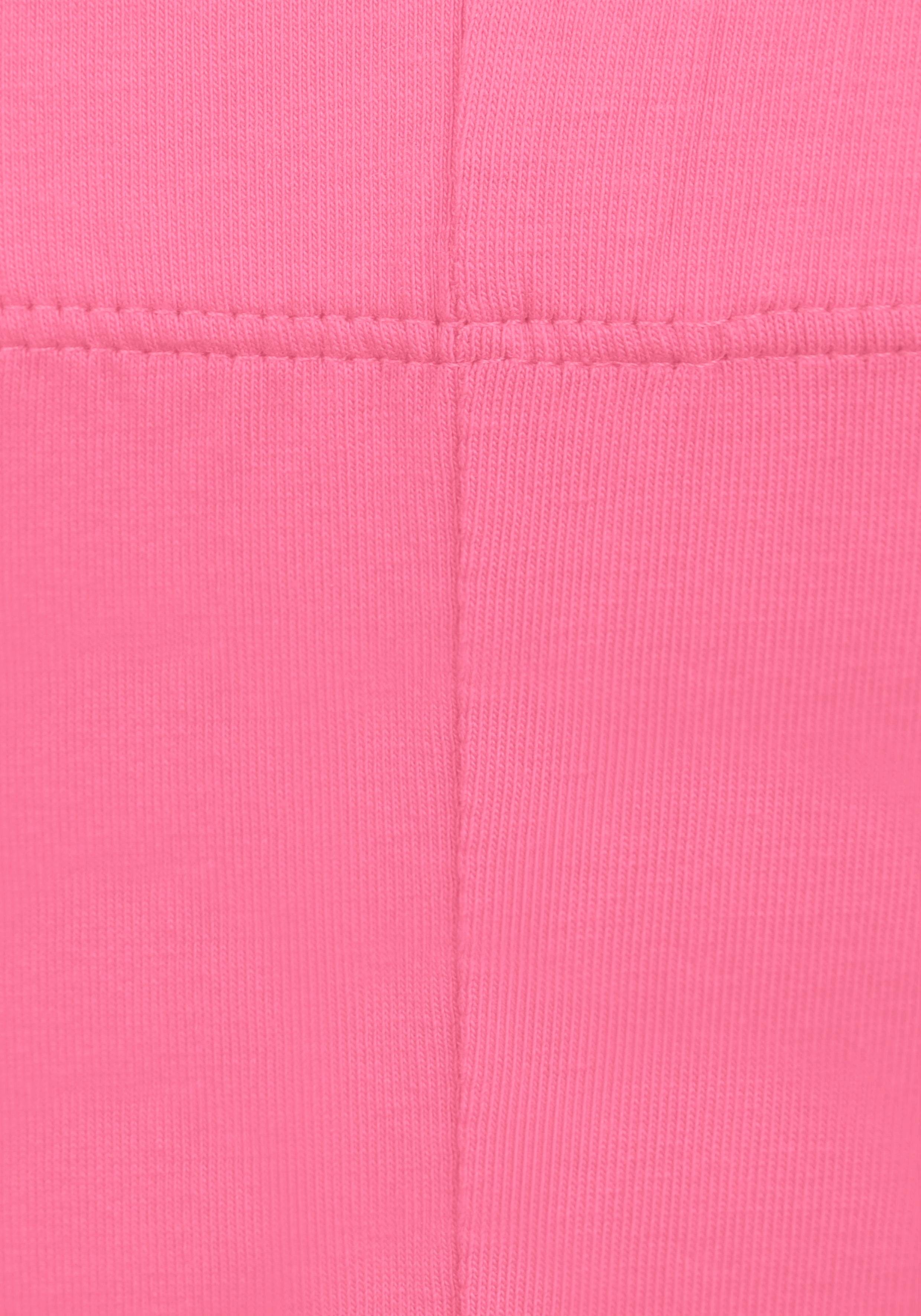 KIDSWORLD Leggings (2er-Pack) in 3/4 rosa, weiß Länge