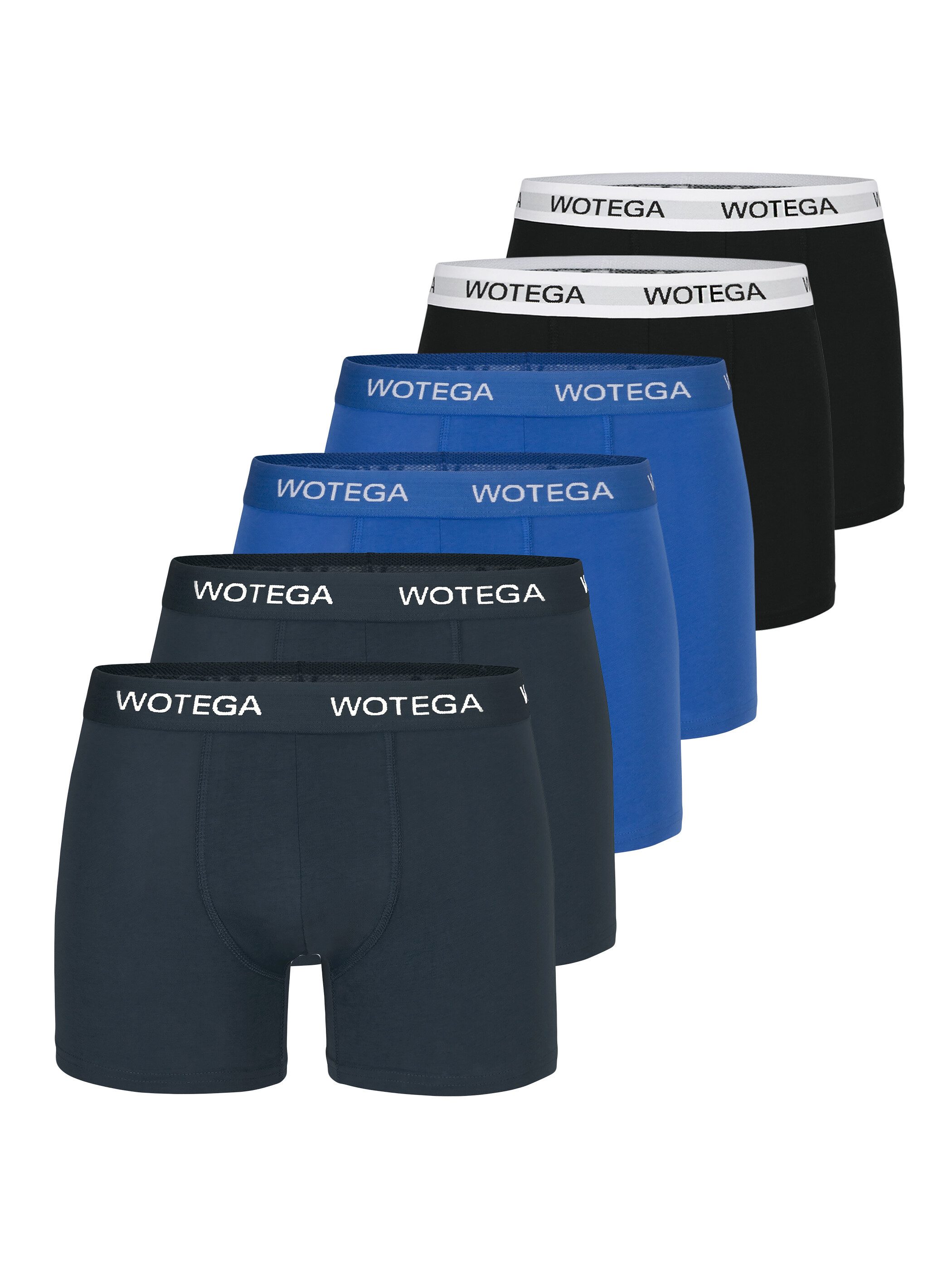 WOTEGA Boxershorts Joe (Spar-Packung, 6er-Pack) bequeme Baumwoll Unterhosen im 6er Pack