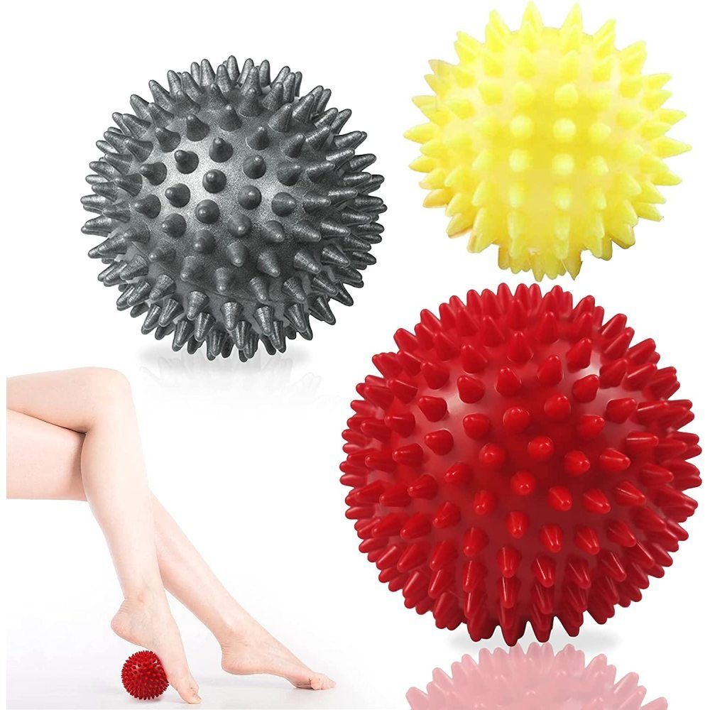 Jormftte Massageball »3 Stück Igelbälle Massageball Set für Rücken, Beine,  Füße & Hände Muskelmassage«