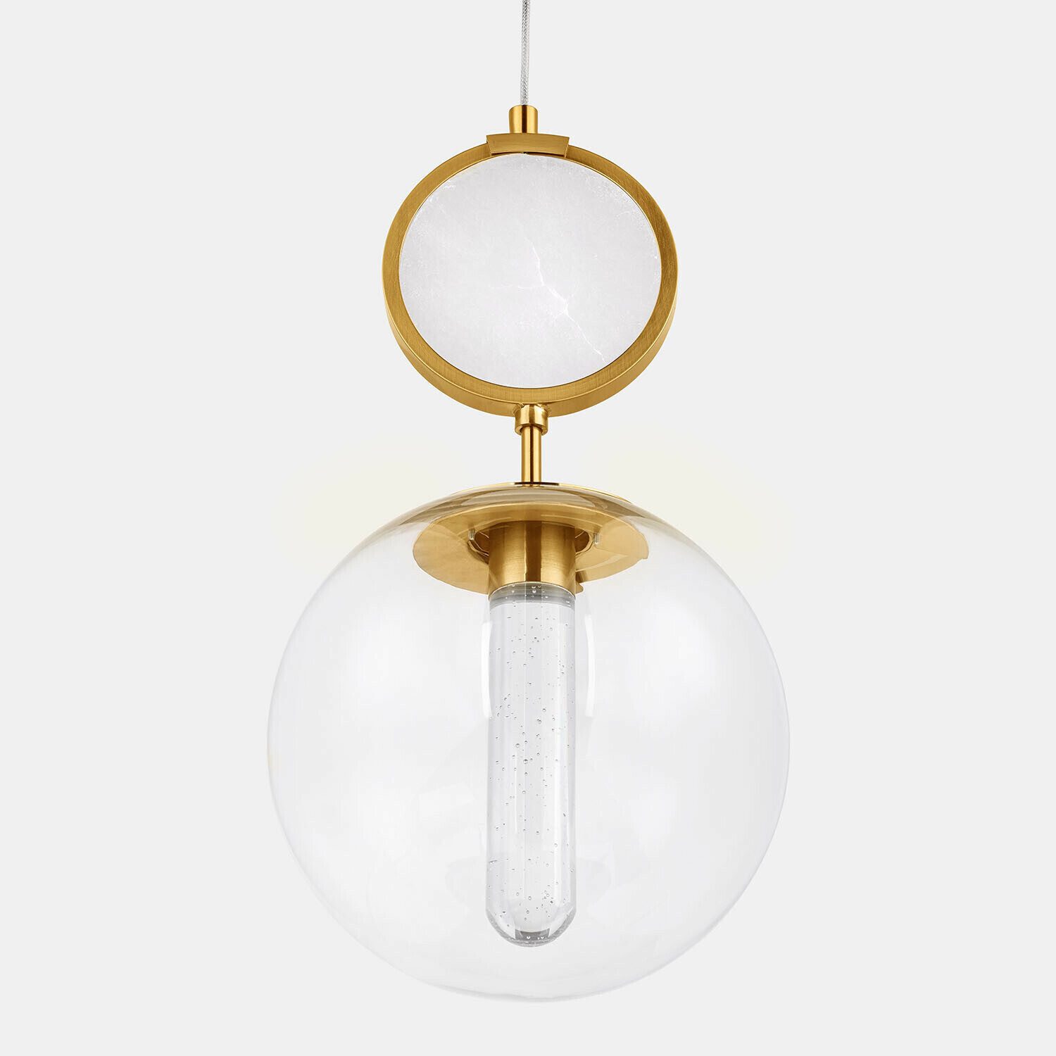 Mirabeau Hängeleuchten LED-Hängelampe Corvane gold/weiß