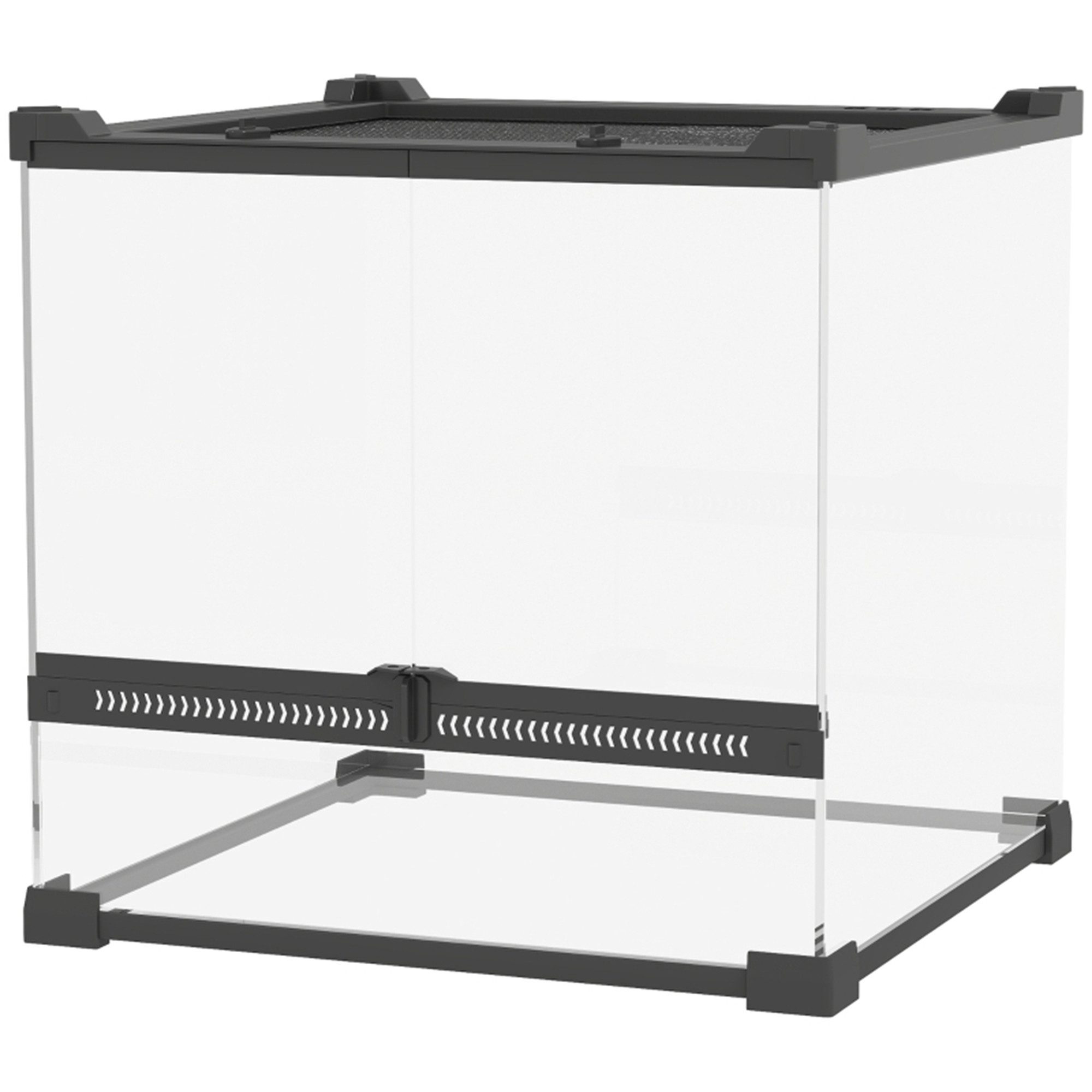 MC Star Terrarium Glas-Terrarium für Reptilien, erhöhter & wasserdichter Boden
