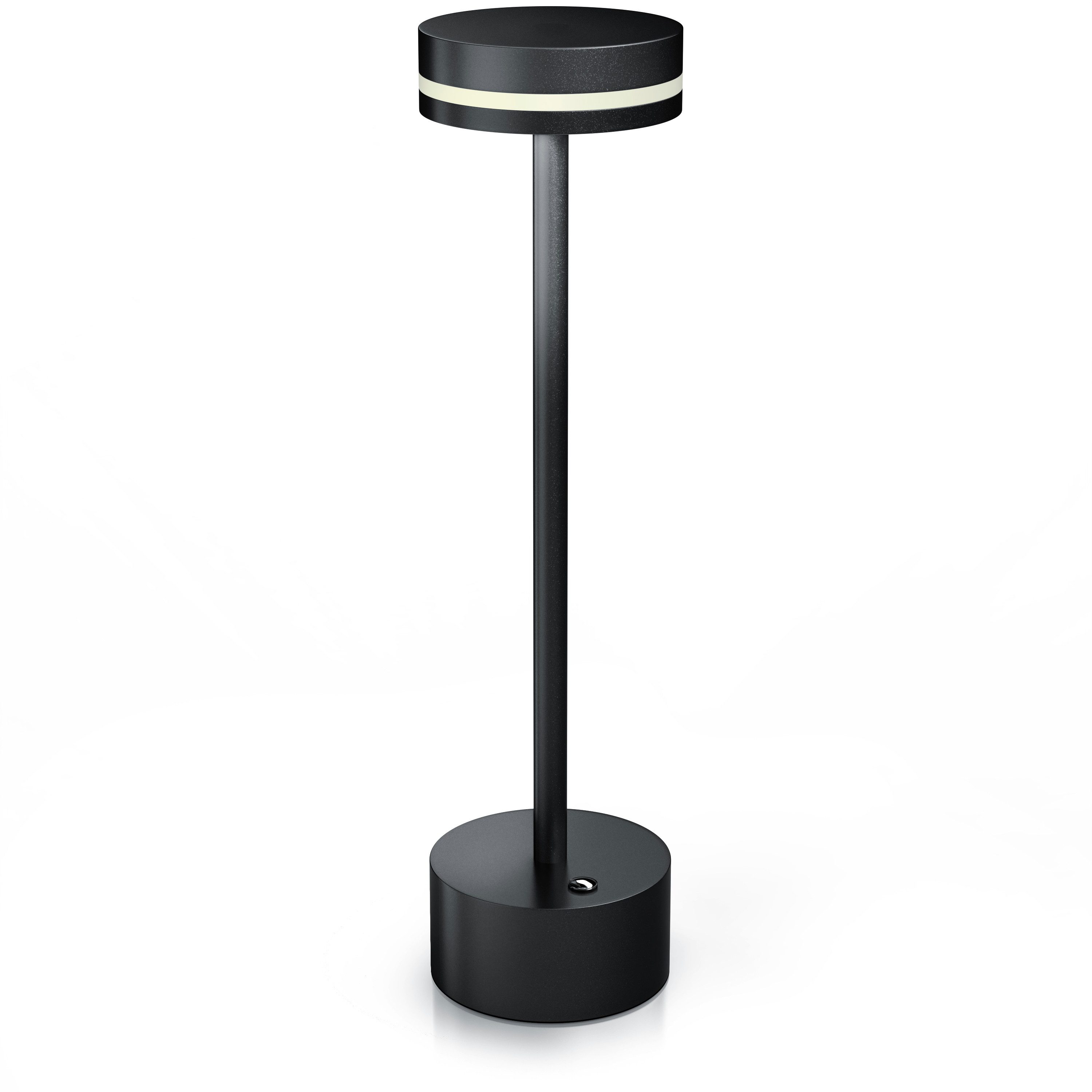 Brandson LED Tischleuchte Tischlampe, stufenlos dimmbar, 3 Lichtfarben, Akku 3600 mAh, Touch, Dimmfunktion; Ein-/Ausschalter; Farbwechsel; mehrere Helligkeitsstufen, LED fest integriert, Kaltweiß, Neutralweiß, Warmweiß, Tischlampe kabellos, USB-C, Schreibtischlampe, modern, platzsparend