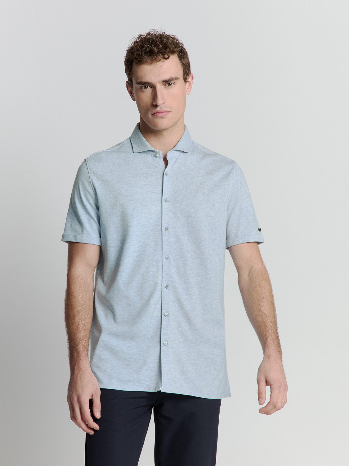 NO EXCESS Langarmhemd No Excess Jersey-Hemd