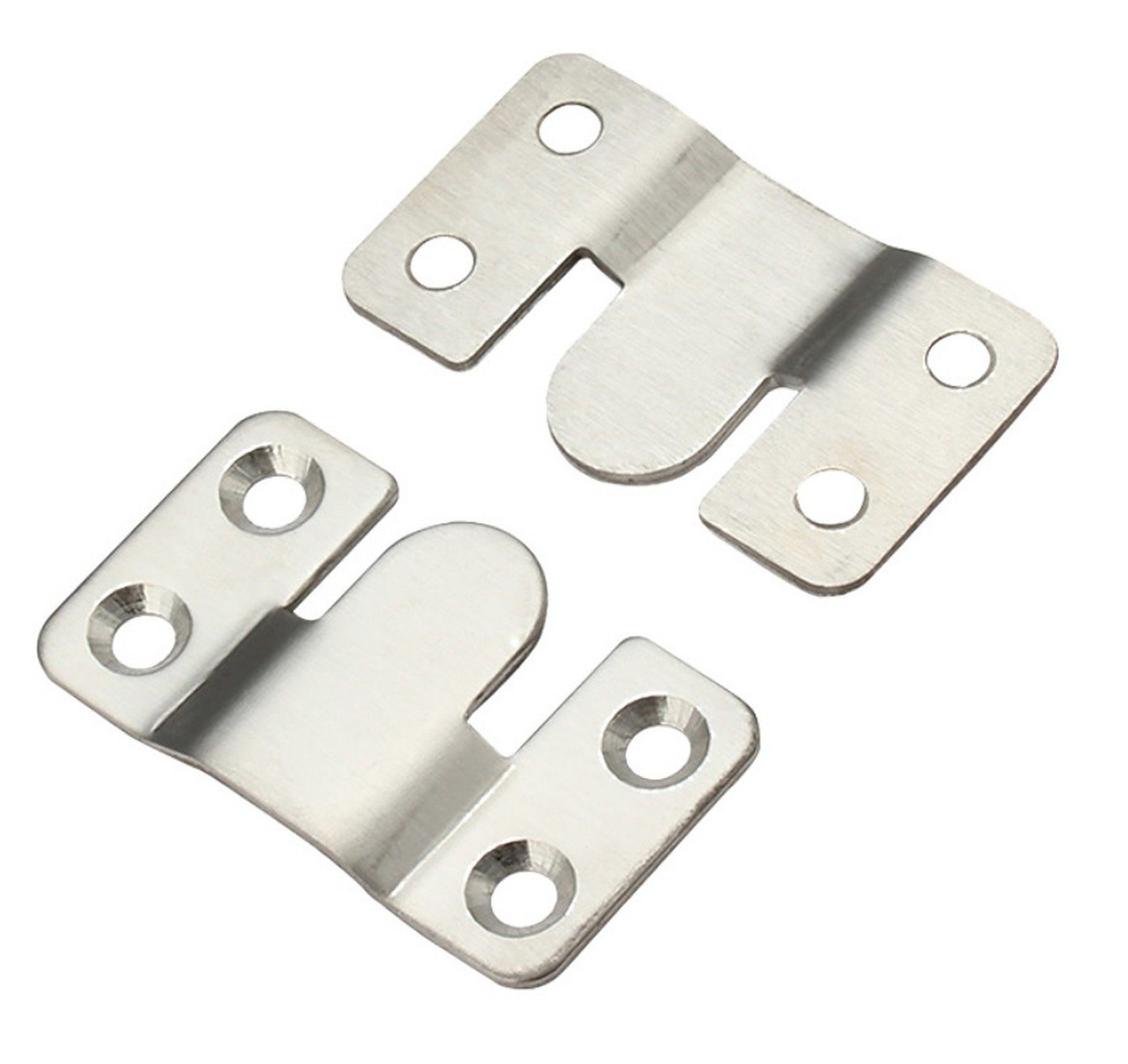 Flachverbinder 1 Paar Möbel Steckverbinder, 54x30 mm Couchverbinder, Schnapp-Verbin