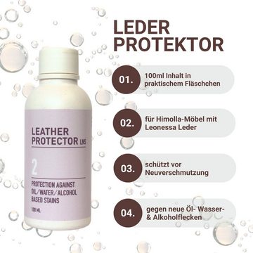 Uniters Himolla LNS Leather Care Lederpflegeset (4-tlg, 1 St., Reinigung & Schutz von Ledersofas, Sessel & mehr), speziell für Himolla Leonessa-Leder