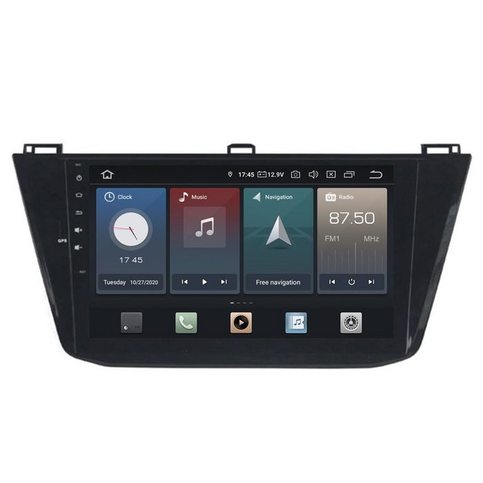 TAFFIO Für Volkswagen Tiguan 10" Touchscreen Android Autoradio GPS CarPlay Einbau-Navigationsgerät