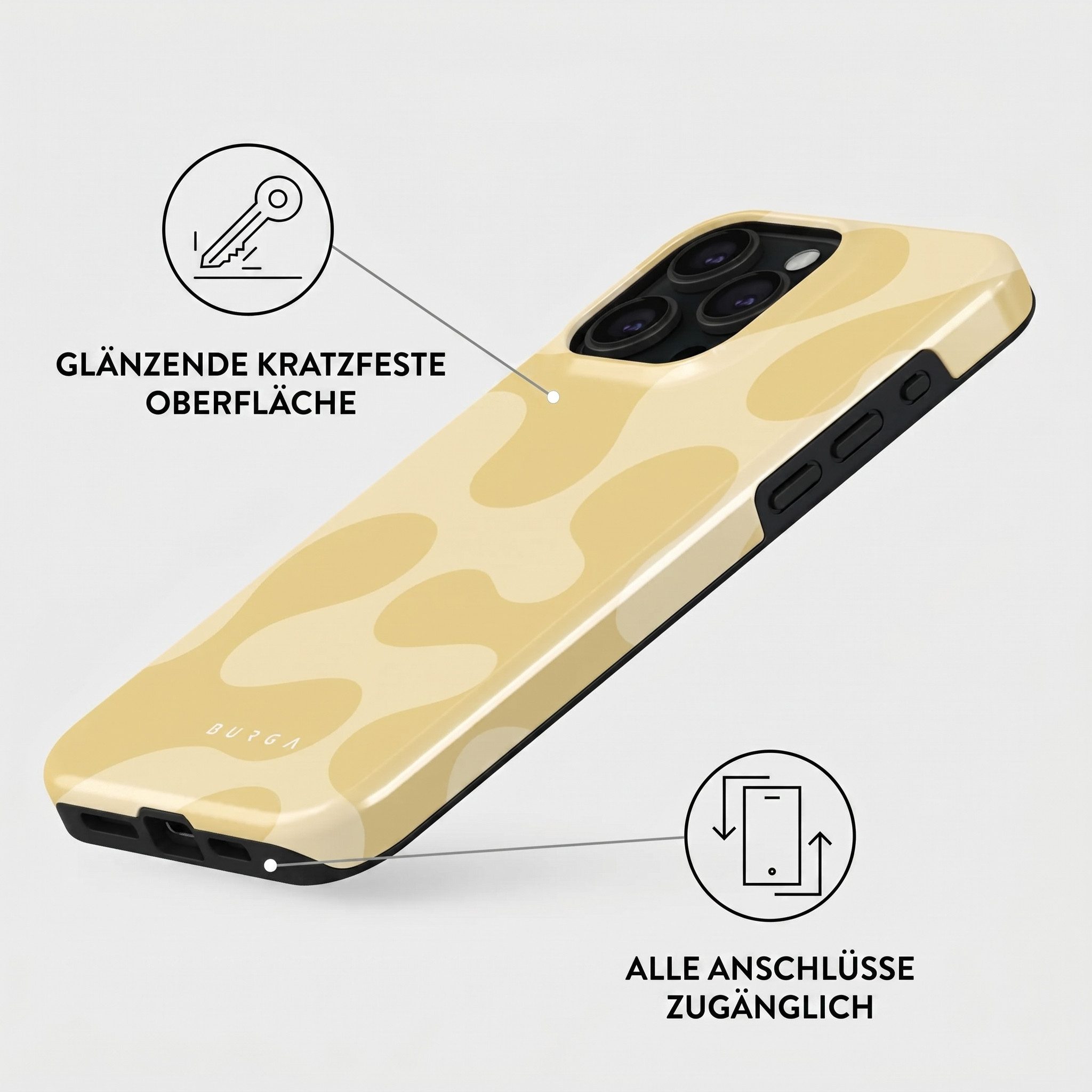 BURGA Backcover Burga Tough Back Cover MagSafe Apple iPhone 15 Pro - Glow