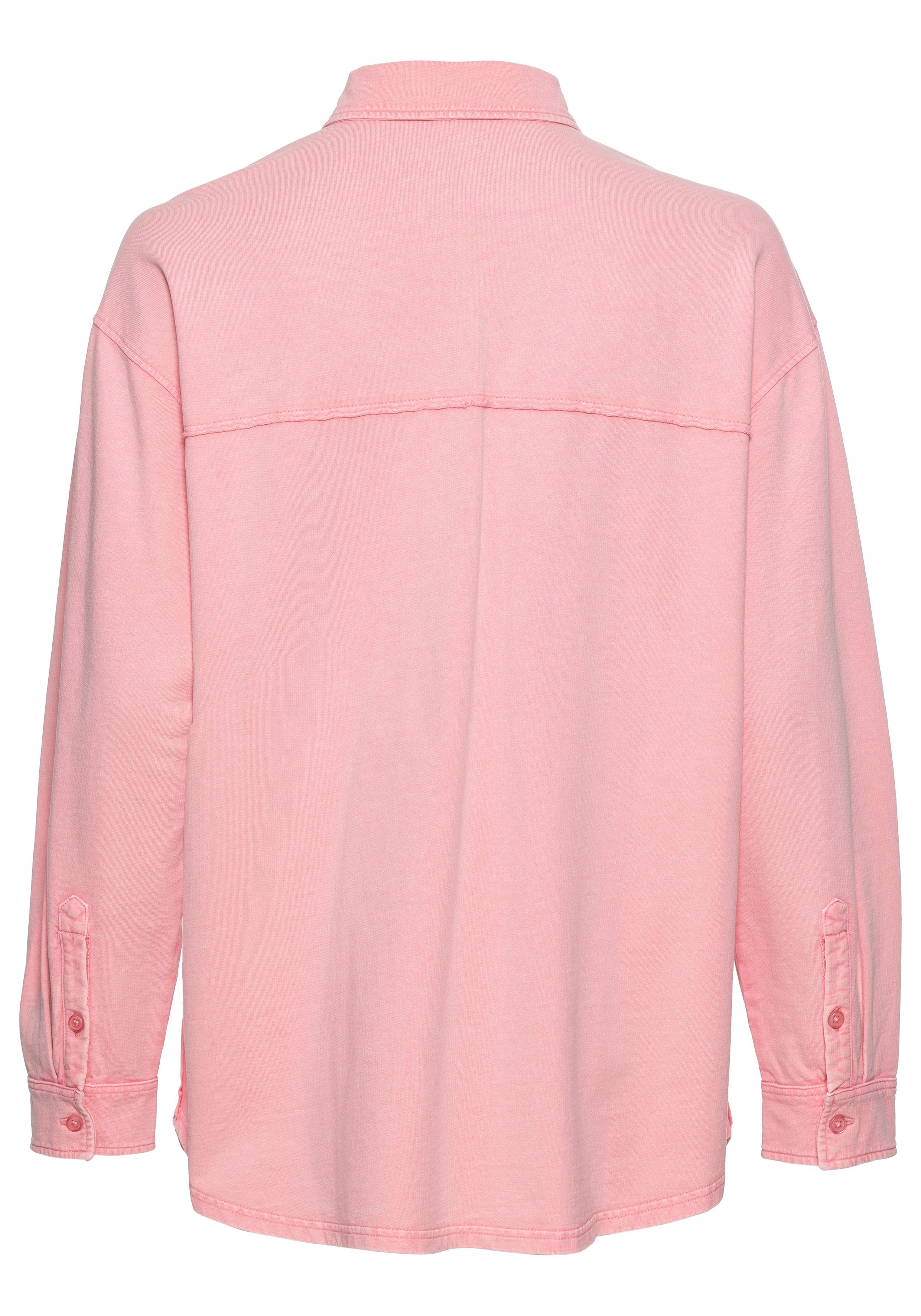 Buffalo Blusenshirt Loungeshirt im Used-Look, Loungewear