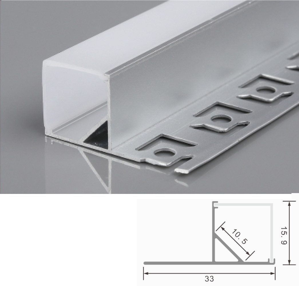 ENERGMiX LED-Stripe-Profil 2m Alu Profile Unterputz günstig online kaufen