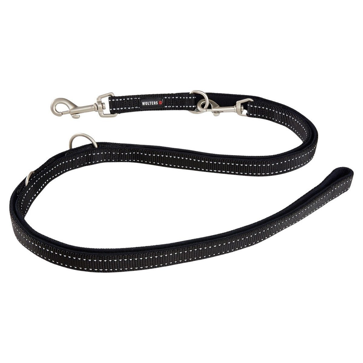 Wolters Hundeleine Führleine Soft & Safe reflektierend schwarz