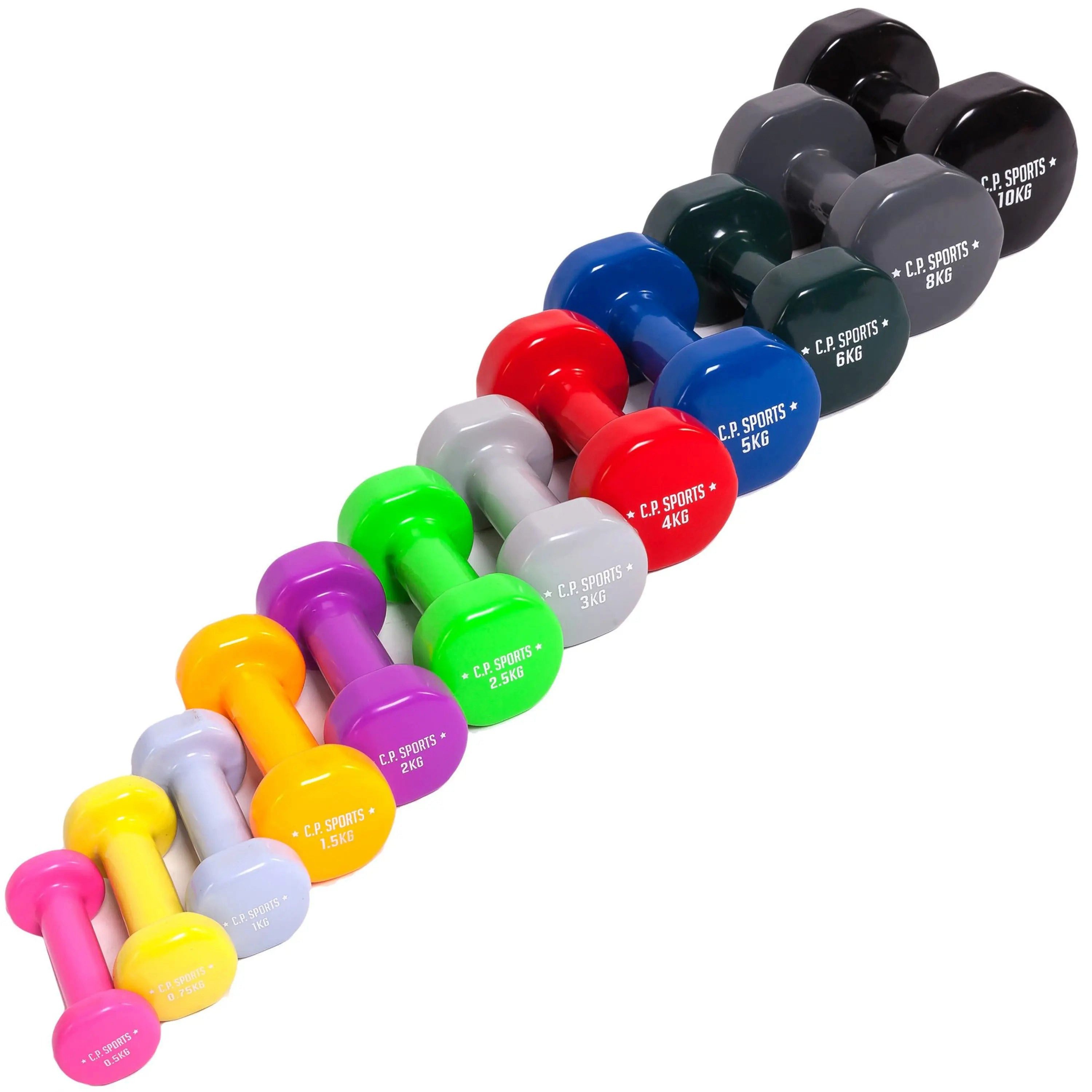 Gymnastikhantel Gymnastikhanteln, Gewichtsstufen 0,5-10 Kg, bodenschonend