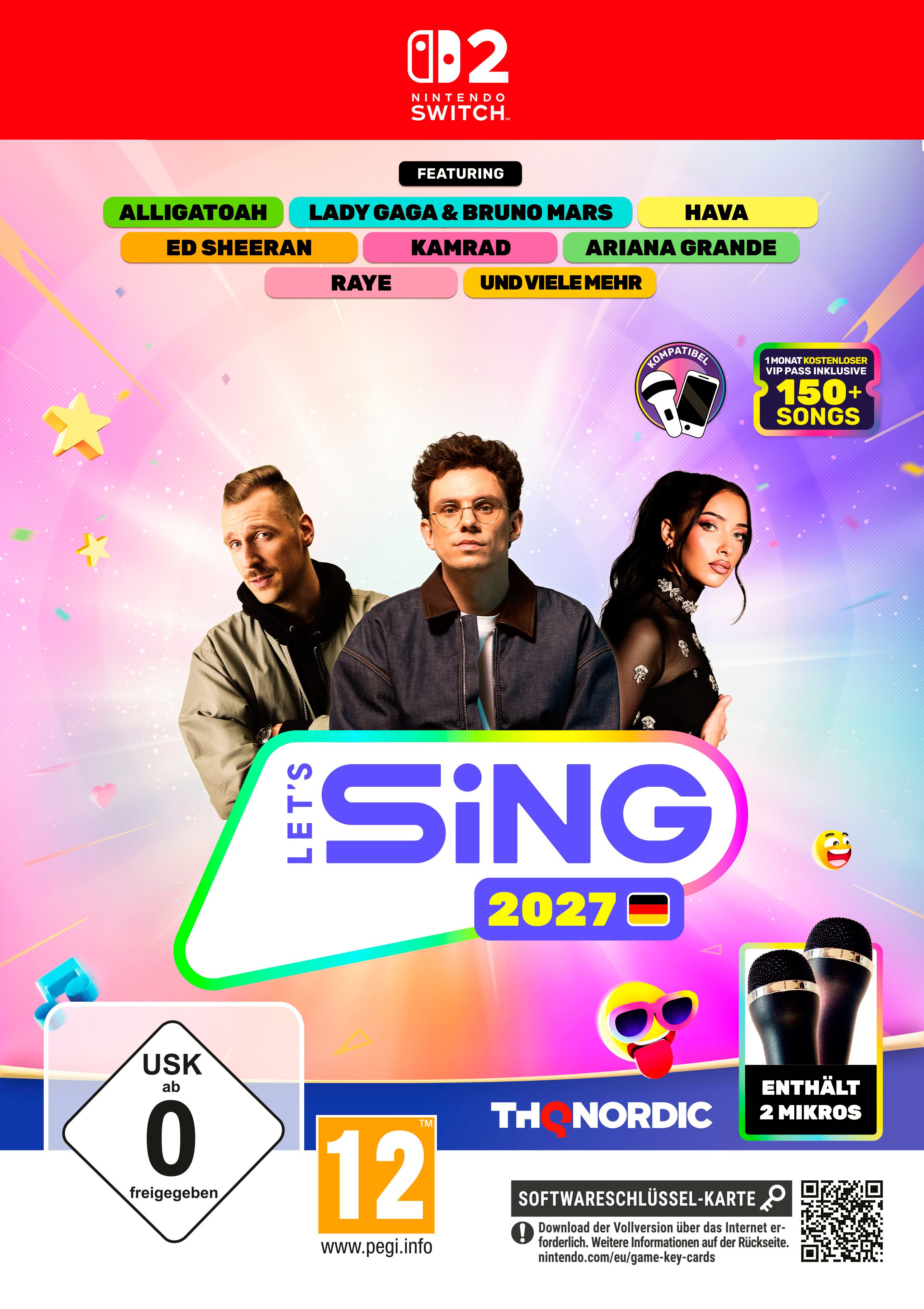 Let's Sing 2027 - 2 Mic Bundle (Softwarekarte), Nintendo Switch 2