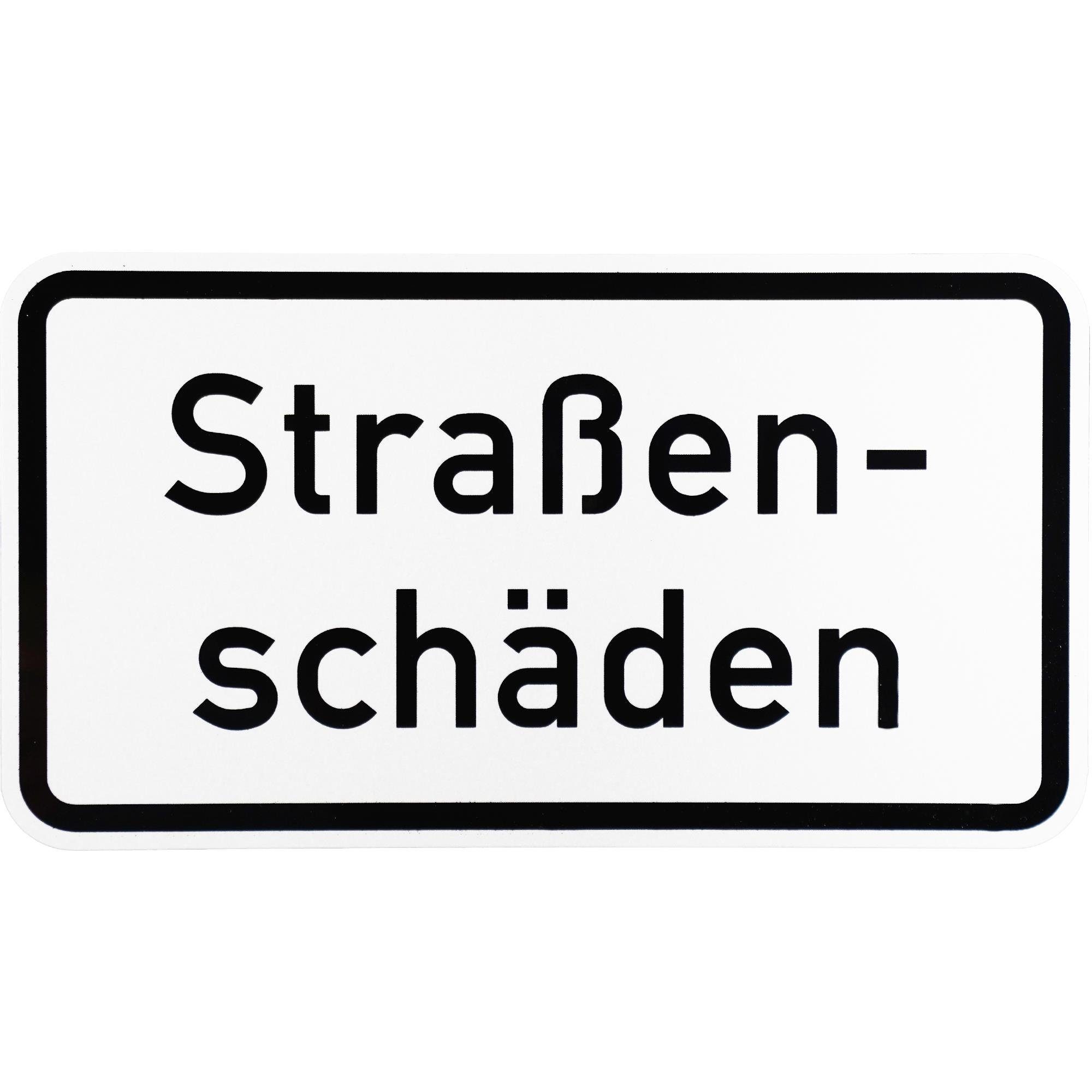 BauSupermarkt24 Verkehrsschild Verkehrszeichen 1007-34 " Straßen-schäden " Straßen-schild 231x420